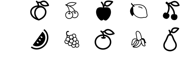 Fruits icons.eps