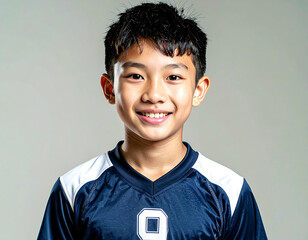 Portrait of a Smiling Young Soccer Player