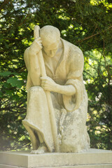 Friedhof, Grabstein, Statue 