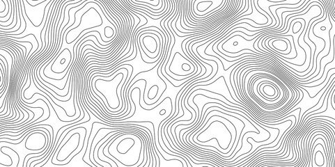 Abstract topographic contours map background. Topographic map geographic mountain relief abstract lines background. Topography and geography map grid abstract backdrop, Luxury black abstract line art.