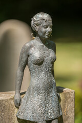 Friedhof, Grabstein, Statue 