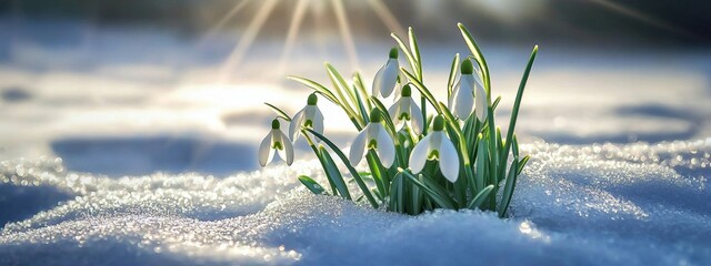 Symbol of renewal: snowdrops herald the arrival of spring.