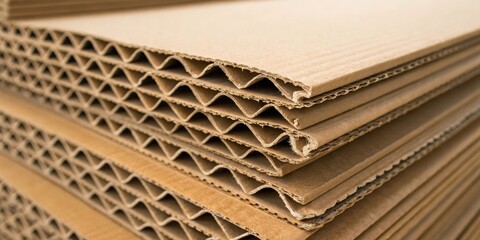 Stacked Cardboard Sheets