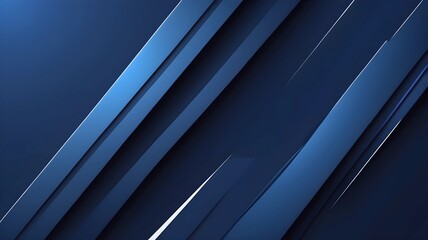 Obraz premium Bright navy blue abstract background with diagonal lines, ideal for corporate presentations and banners.
