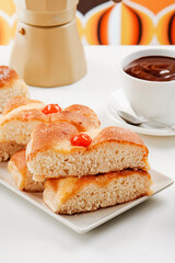 catalan coca de sant joan and hot chocolate delight