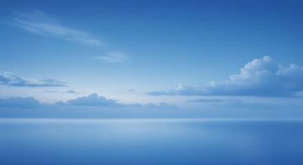 Obraz premium Azure Serenity: Dawn's Embrace