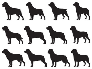 ROTTWEILER DOGS SILHOUETTE