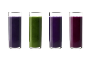 glass of juices beetroot, spinach ,cucumber 