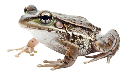 Fototapeta premium Vibrant Frog Isolated on White Background for Graphic Design Projects