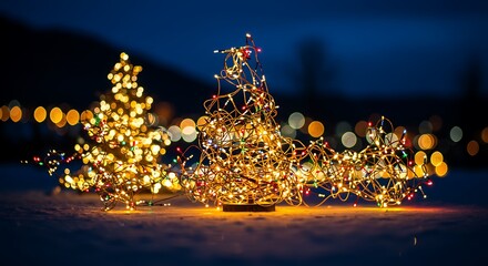 Winter's Firefly Embrace