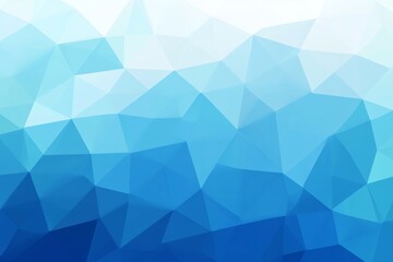 Fototapeta premium Abstract Geometric Background with Blue Triangles a Modern Polygonal Mosaic Pattern with Light and Dark Blue Gradations Perfect for Wallpaper and Design Projects