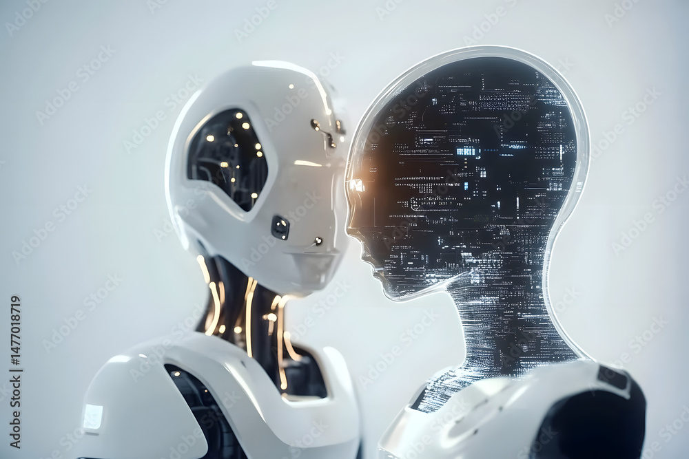 Poster artificial intelligence, knowledge expertise intelligence learn. technology and engineering. online 