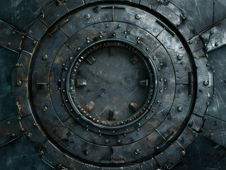 Fototapeta premium Dark Scratched Metal Sheet Texture