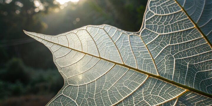 Translucent Leaf Veins Detail
