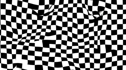 black and white checkered flag
