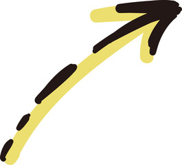 手書き風カラフル矢印セット／ビジネスやプレゼン資料に最適