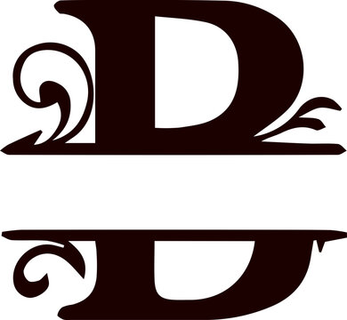 Letter b monogram svg