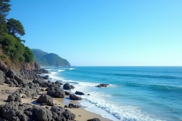 Obraz premium Isolated Ocean Tranquility