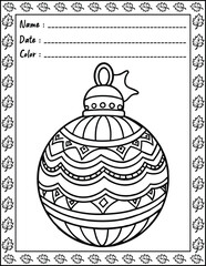 Bold and Easy Christmas Coloring Pages For Kid and adult.  
High resolution (300 DPI), 
Ready to print on standard 8.5x11 inch paper With No Bleed, 
Black and White. 
Vector illustration AI, EPS, PNG,