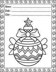 Bold and Easy Christmas Coloring Pages For Kid and adult.  
High resolution (300 DPI), 
Ready to print on standard 8.5x11 inch paper With No Bleed, 
Black and White. 
Vector illustration AI, EPS, PNG,