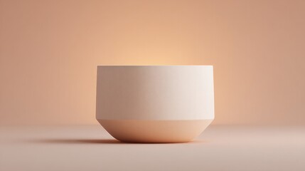 3d illustration of single minimalist object ideally centered against plain background with copy space