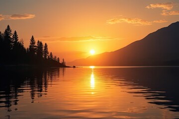 Lake Serenity at Sunset