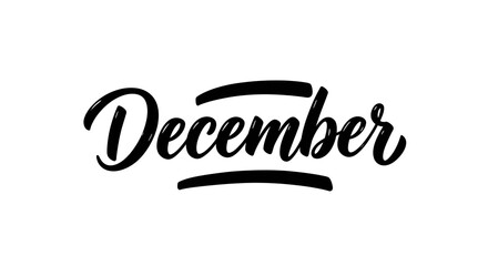 December Hand Lettering