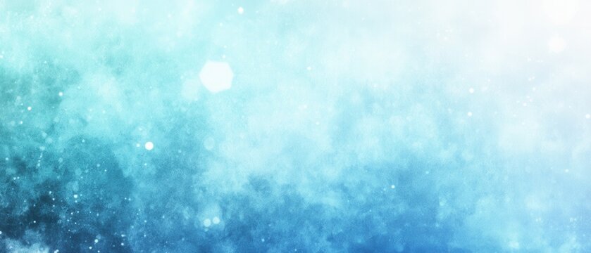 Abstract blue watercolor texture background with bokeh effect in a dreamy style for creative projects and design templates
