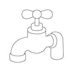 Cartoon Water Tao Art Digital Vectors Illustration