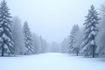 Naklejka premium Landscape of Snow