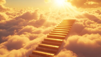 Golden stairway to heaven
