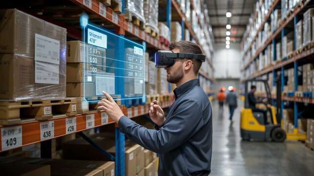Smart warehouse management system using augmented reality in supply chain and logistics business