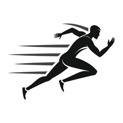 Running Athlete Silhouette