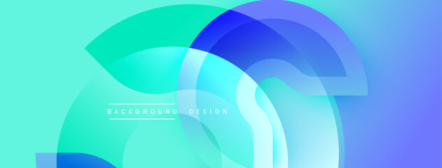 Abstract flowing shapes, turquoise, blue gradients. Modern design element, clean aesthetic, suitable background texture.