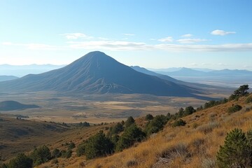 Majestic Hill and Cloudy Scenery