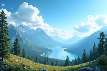 Obraz premium Majestic Landscape-Scenic Views