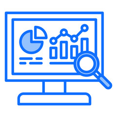 Obraz premium Monitoring Icon