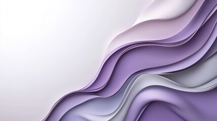 Obraz premium Abstract Wavy Background in Purple and White Tones abstract background purple white waves curves joy