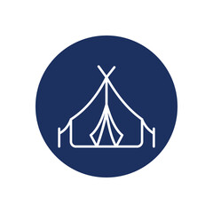 Camping  Icon Vector Stock Illustration