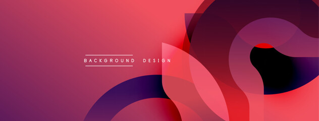 Fototapeta premium Abstract gradients, flowing shapes, vibrant reds, purples create modern background design. Minimalist aesthetic, dynamic composition.