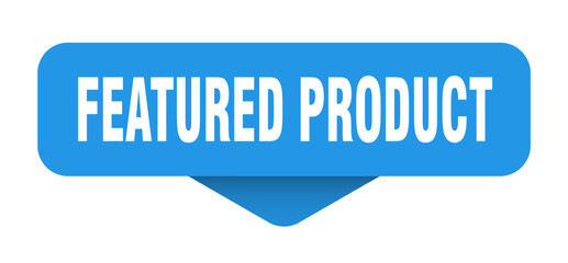 featured product sticker. featured product sign on transparent background