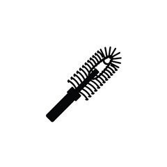 mascara brush isolated on white