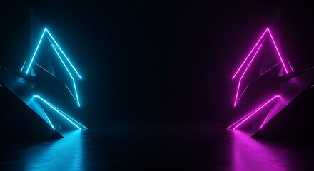 Neon Gemini: Dual Light's Embrace