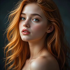 Fototapeta premium beautiful woman, AI Generated