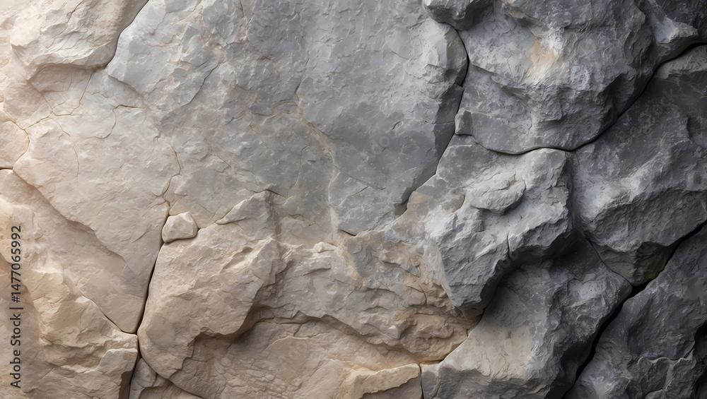 Aufkleber the textured surface of a weathered stone, with its intricate patterns and shades of grey