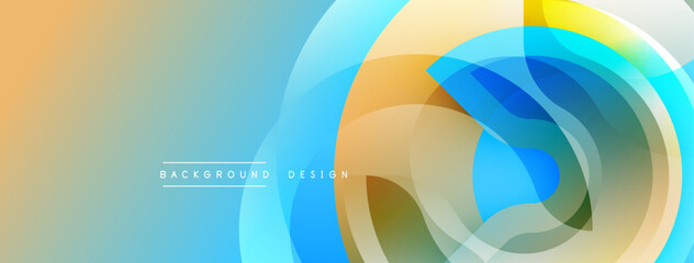 Abstract fluid shapes blend, creating dynamic colorful background. Soft gradients suggest movement, modern design aesthetic.