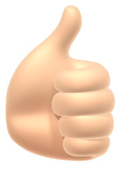 hand 3d thumbup