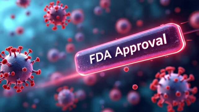 FDA Approved Concept ,FDA Approval Marks Milestone in Fight Against Viruses, Advancing Medical Science and Public Health Treatment