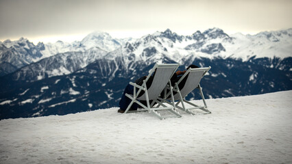 Top of Innsbruck in Austria on february 12th 2025