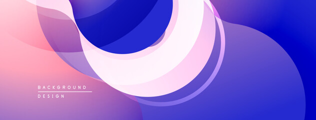 Abstract fluid shapes, gradient colors. Pink, purple hues blend smoothly. Modern design element for backgrounds, presentations.